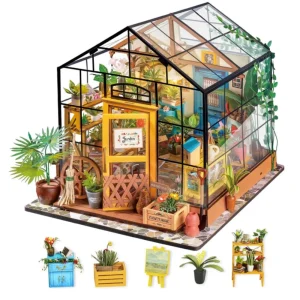Robotime Mini Green House Cathy's Flower House Dollhouse