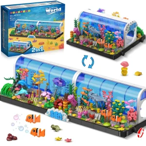 HOGOKIDS Aquarium Building Sets-2 Styles Oceanarium Building