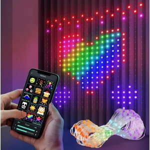 Smart LED Curtain Light APP Control RGB Dimmable