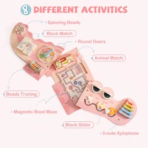 Robotime Robud Wooden Busy Board Montessori Learning Toy