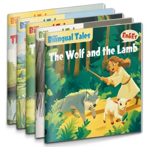 Children's Bilingual Fable Storybook Set - English-Spanish Edition | Complete Set of 5 Classic Fables