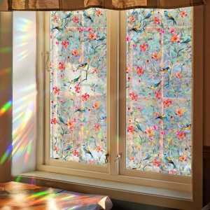 Colorful Butterfly and Tree Wall Decal Sticker Removable Vinyl