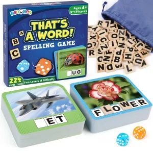 BenBen Spelling Games w/ 224 Flash cards, Learning Games for Kids